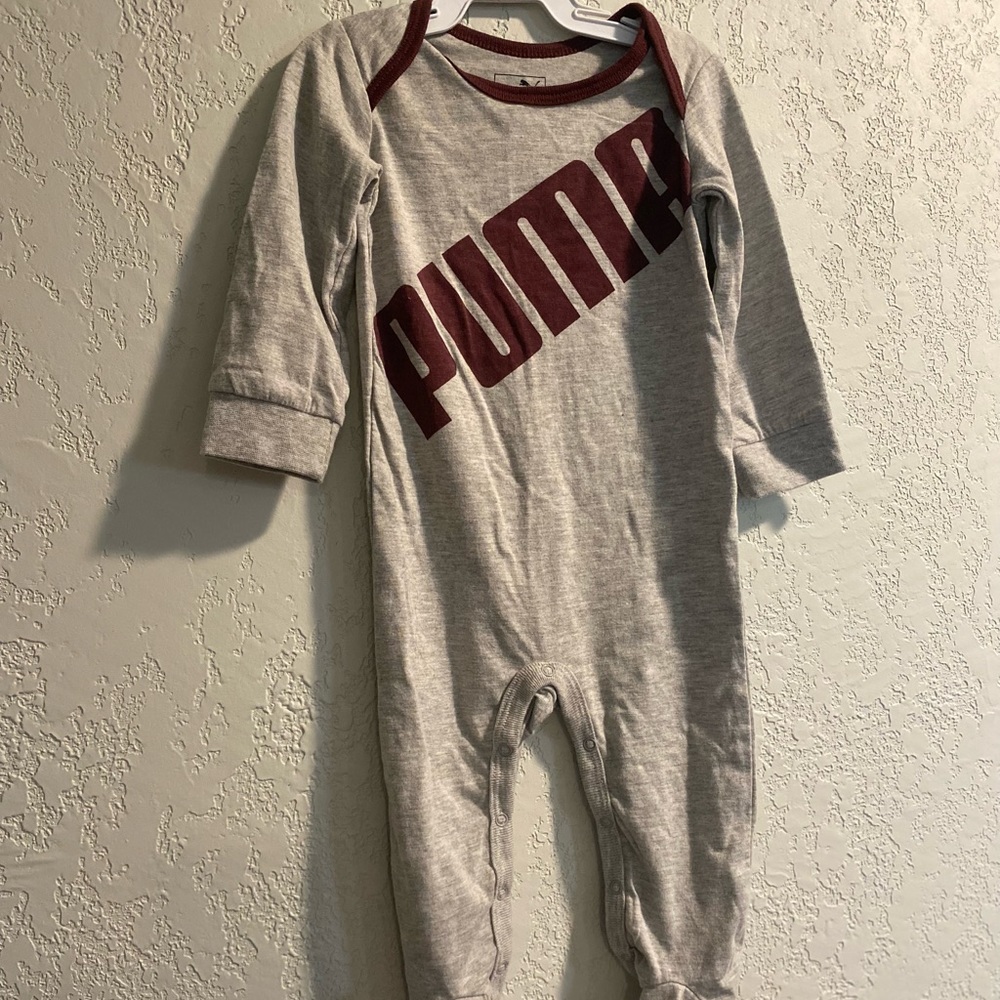 Puma Long Sleeve Footie Pajamas